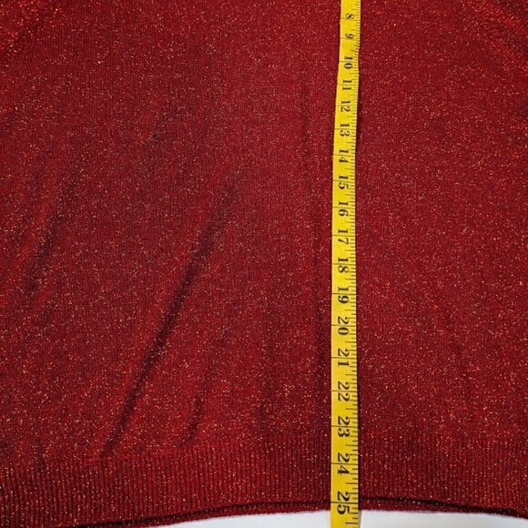 Vintage Sparkly Mock Neck Sweater Women size  PL - Picture 6 of 6